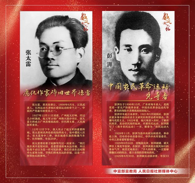 红色记忆建党百年数风流人物