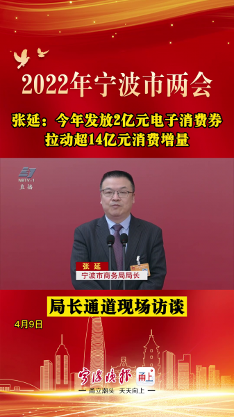 视频 | 张延：今年发放2亿元电子消费券，拉动超14亿元消费增量