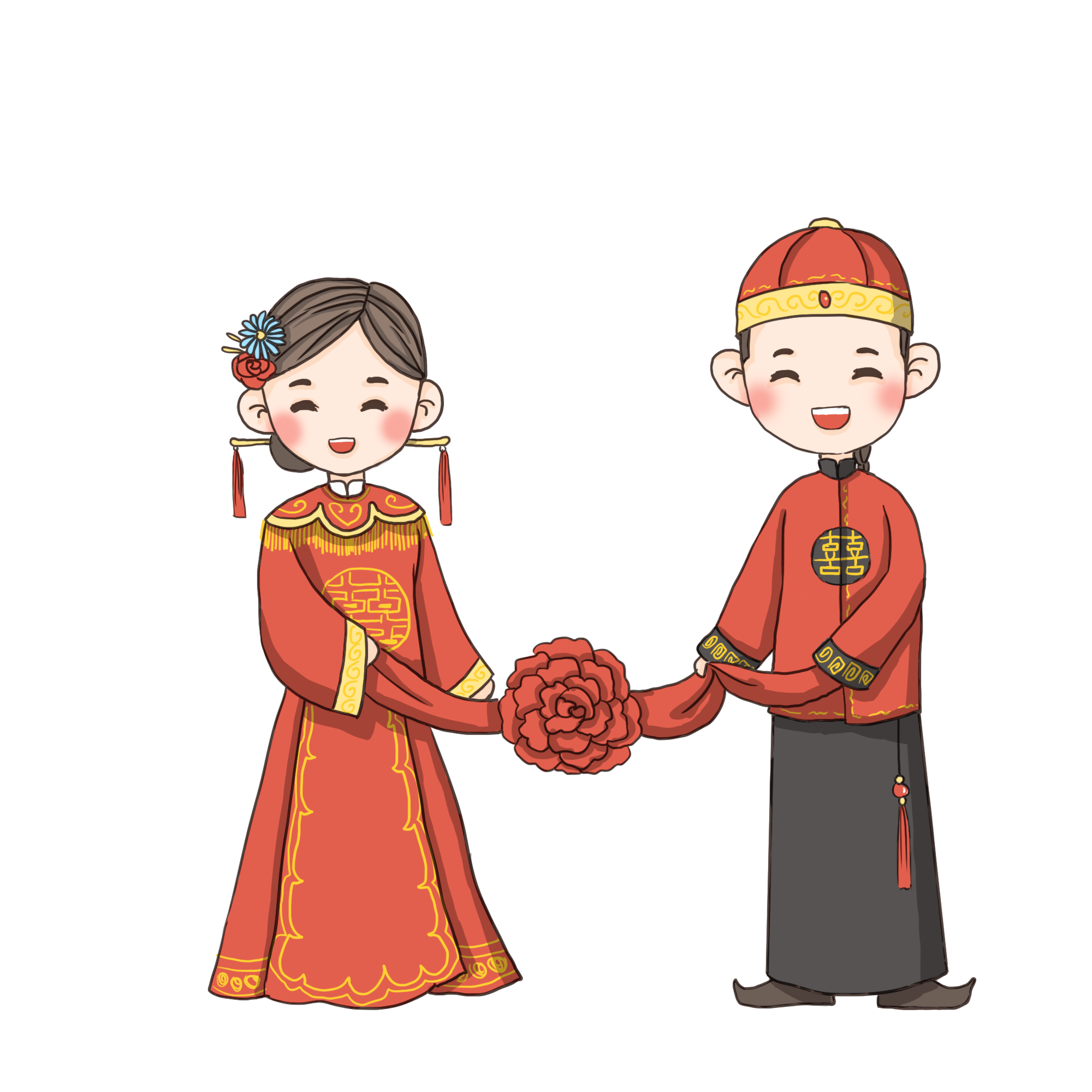 千库网_中式婚礼新人png_元素编号11278282.png